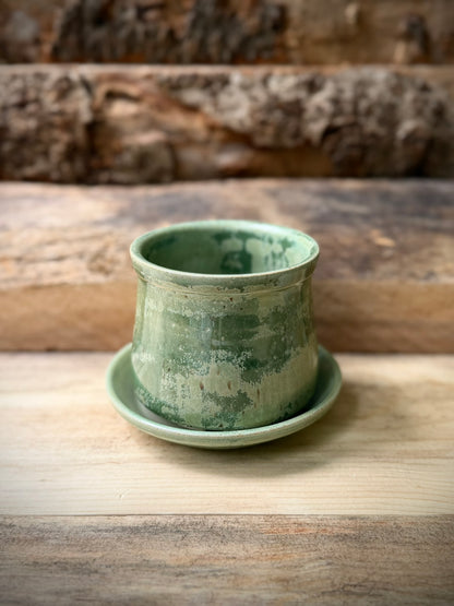 Meadowgreen Planter and Saucer